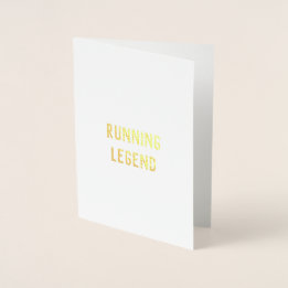 Running Legend félicitations bonne carte de chance