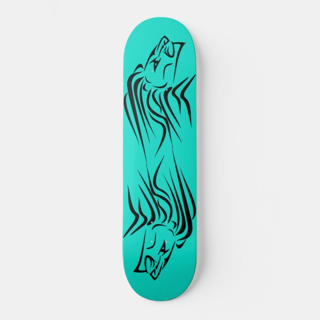 Running Lion Skateboard - Custom Colours (Front)