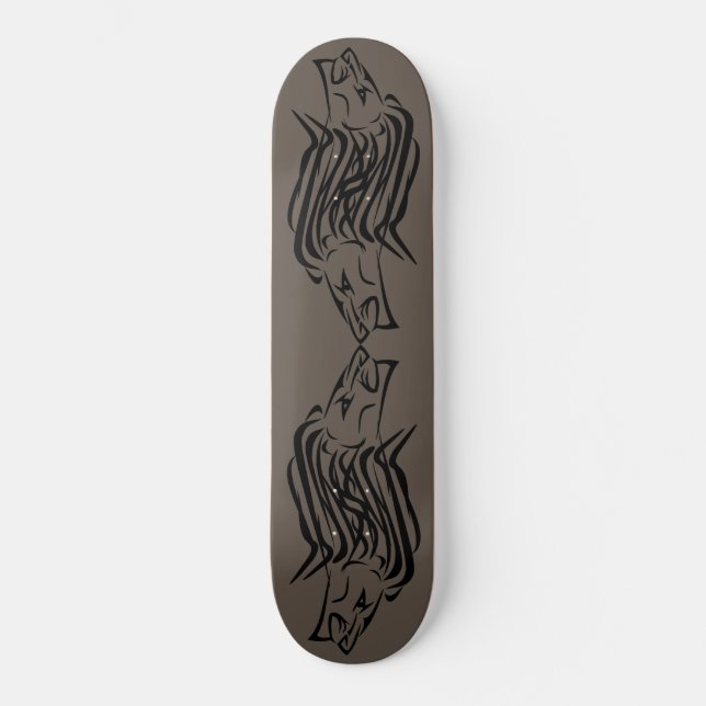 Running Lion Skateboard Custom Colours (Front)