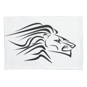 Running Lion White Pillow Case - Choose Colour