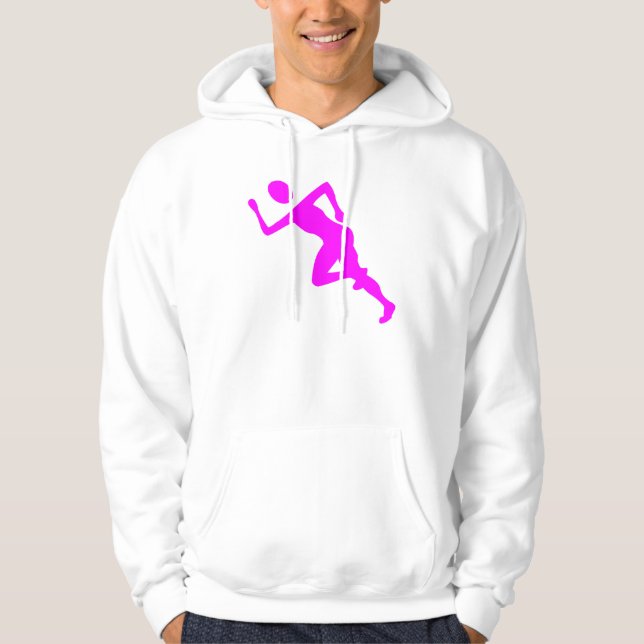 Running - Magenta Hoodie (Front)