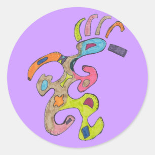 "Running Man" Abstract Sticker