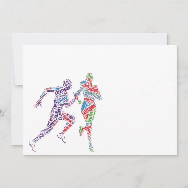 Running man and girl (Front)