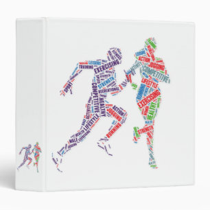 Running man and girl binder