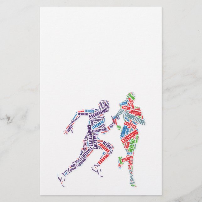 Running man and girl flyer (Front)