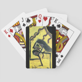 RUNNING MAN ATE THE SUN PLAYING CARDS