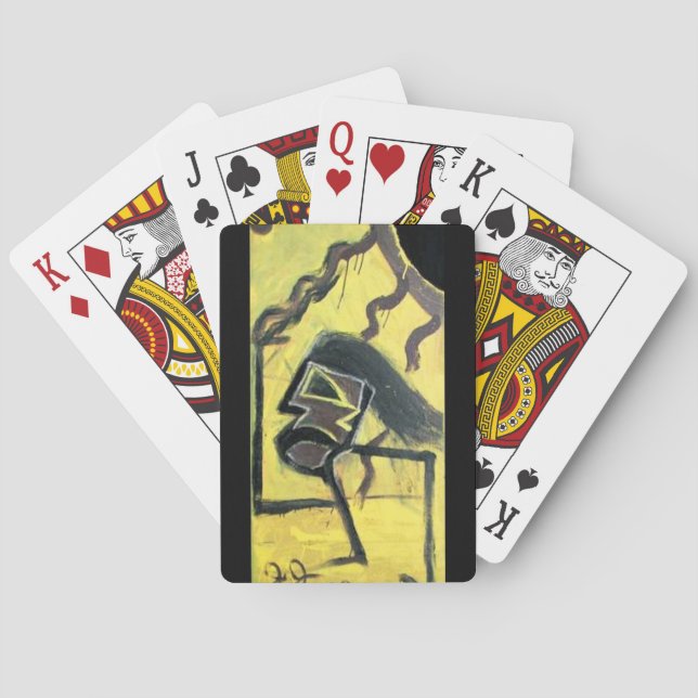 RUNNING MAN ATE THE SUN PLAYING CARDS (Back)