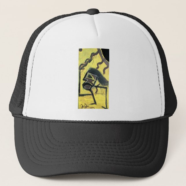 RUNNING MAN ATE THE SUN TRUCKER HAT (Front)