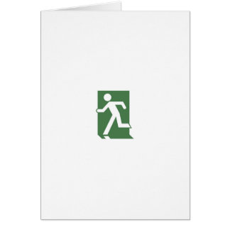 Running Man Emergency Fire Exit Sign