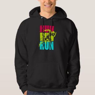 Running Man Graphic Cross Country Runner Or Jogge Hoodie