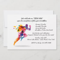 Running Man Invitation