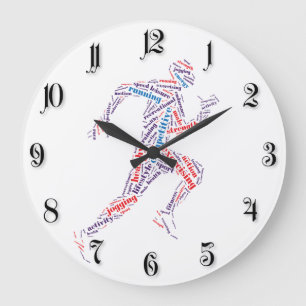 Running man large clock