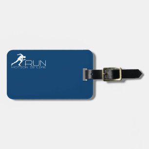Running man luggage tag