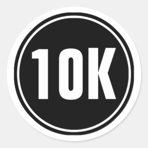Running Marathon 10K Classic Round Sticker