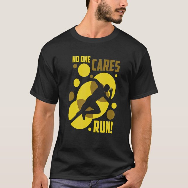 Running Marathon Runner Love Trail Training Runnin T-Shirt (Front)