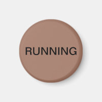 Running mocha mousse dishwasher magnet