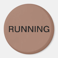 Running mocha mousse dishwasher magnet