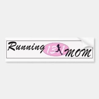Running Mom 13.1 Bumper Stcker Bumper Sticker