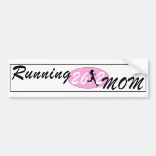 Running Mom 26.2 Bumper Sticker