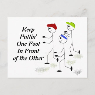 Running Motivational Message Postcard