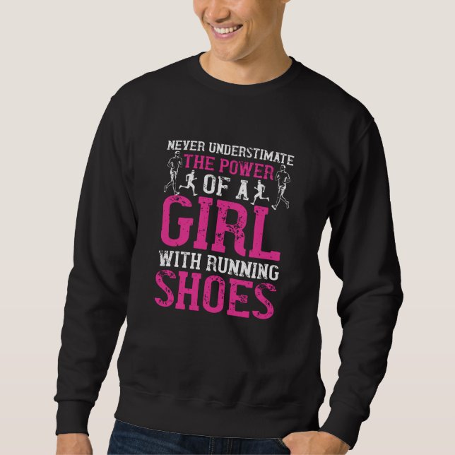 Running - Never underestimate champion Sweatshirt (Front)