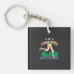 Running - Not Running Sucks Keychain
