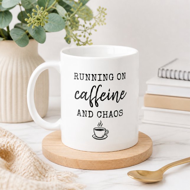 Running on Caffeine and Chaos Mug (Creator Uploaded)