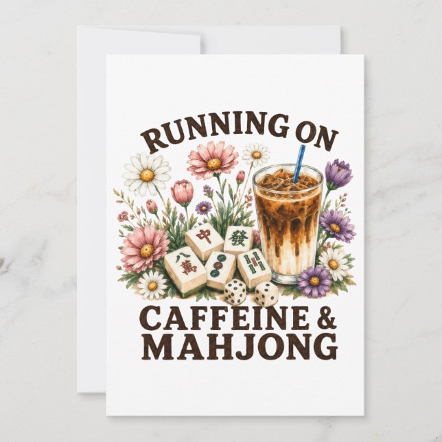 Running on Caffeine & Mahjong Announcement (Front)