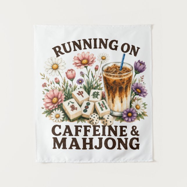 Running on Caffeine & Mahjong Tapestry (Front)