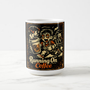 Running On Coffee – Caffeinated Humour Survival Mug