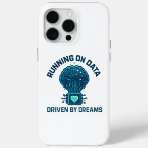 Running on Data, Driven by Dreams AI Art iPhone 15 Pro Max Case