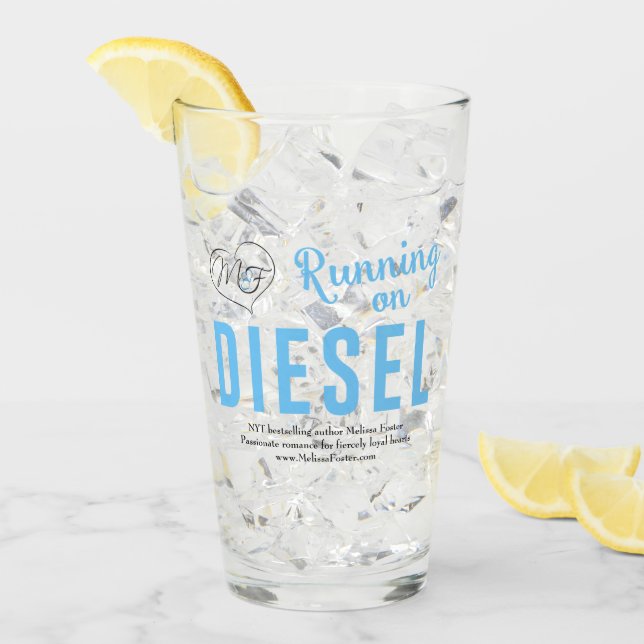 Running on Diesel Drinking Glass (Front Ice)