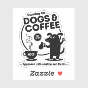 Running on Dogs & Coffee Die-Cut