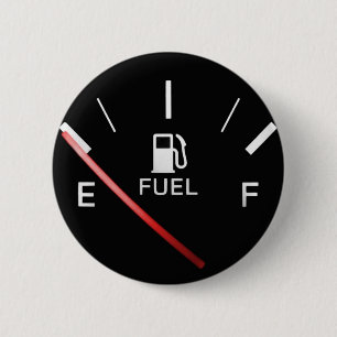Running on Empty 2 Inch Round Button