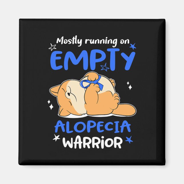 Running On Empty Alopecia Warrior  Magnet (Front)