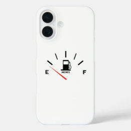 Running on Empty Memes T-Shirt iPhone 16 Case