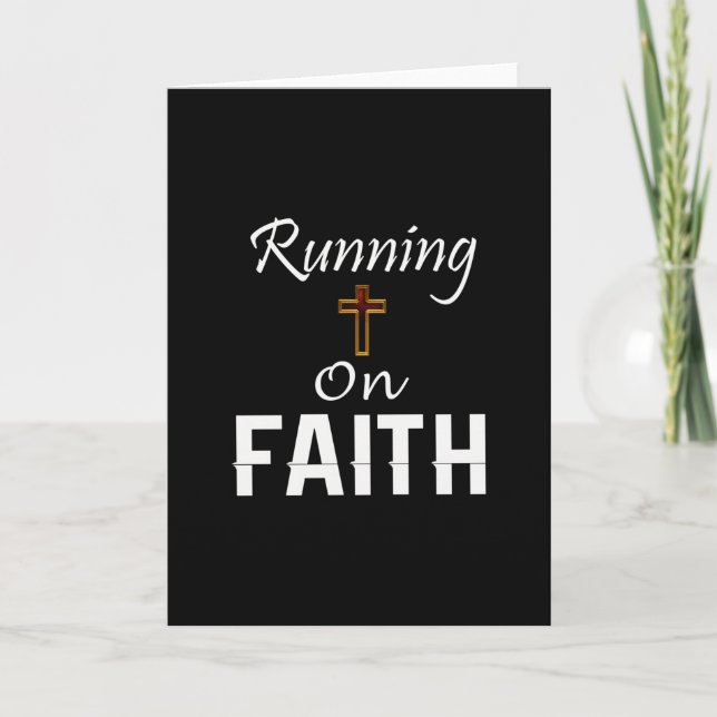 Running on Faith Runner Card (Front)