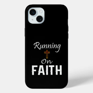 Running on Faith Runner iPhone 15 Mini Case