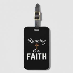 Running on Faith Runner Luggage Tag