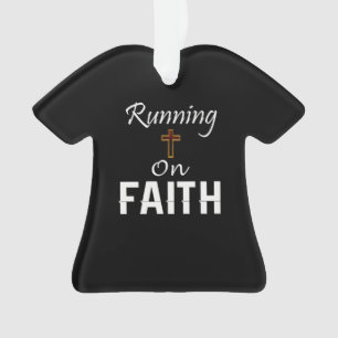 Running on Faith Runner Ornament