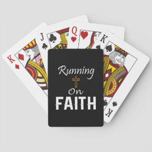 Running on Faith Runner Playing Cards