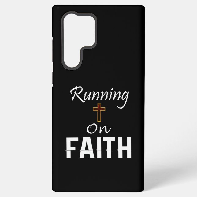Running on Faith Runner Samsung Galaxy S22 Ultra Case (Back)