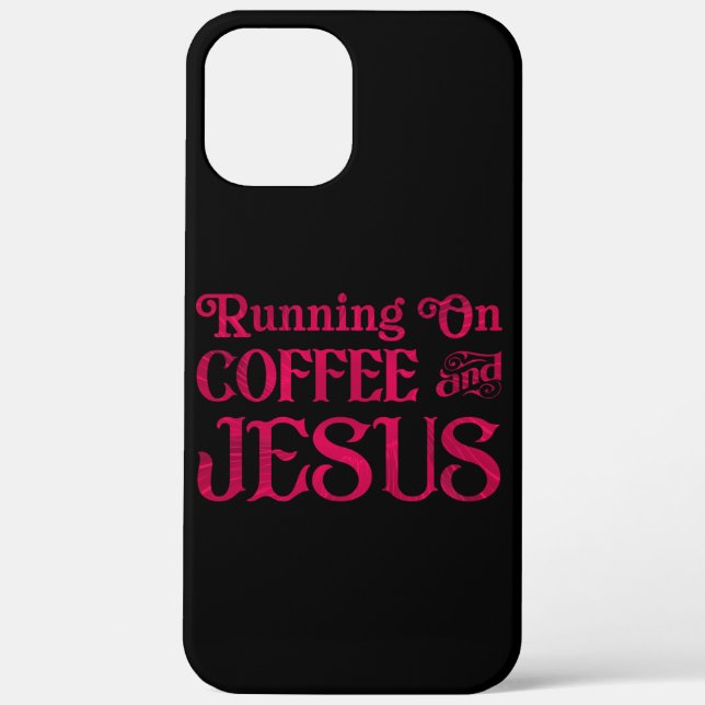 Running on Jesus & Coffee Case-Mate iPhone Case (Back)