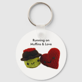 Running on Muffins & Love - Keychain