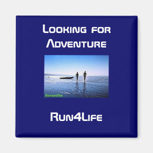 Running on the beach magnet