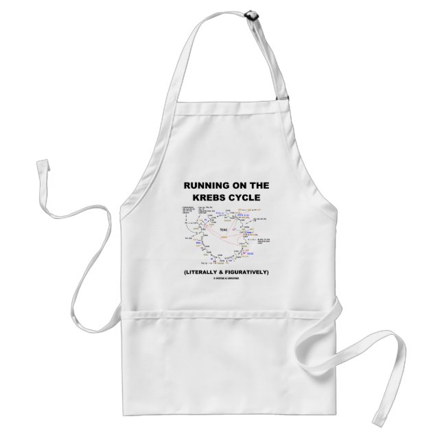 Running On The Krebs Cycle (Science Humour) Standard Apron (Front)