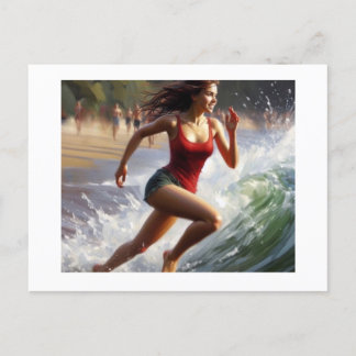 Running on the Water's Edge,  Postcard