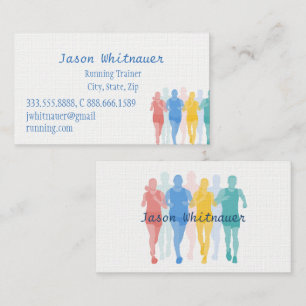 Running or Personal Trainer, Fitness Instructor Bu Business Card