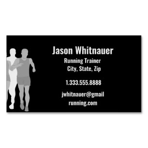 Running or Personal Trainer, Fitness Instructor   Magnetic Business Card