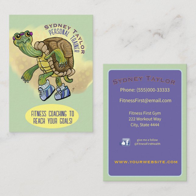 Running Painted Turtle Business Card (Front/Back)